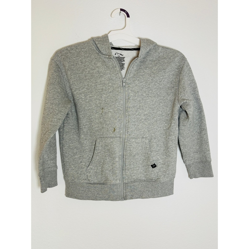 Art Class Boys Heather Gray Full Zip Hoodie Sweatshirt‎ Size M 8-10 Fleece Lined